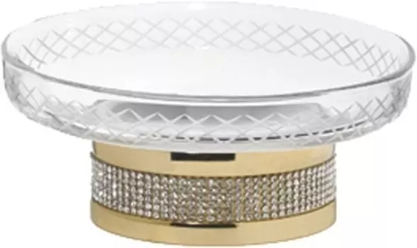 Мыльница Boheme Royal Cristal Gold настольная 10930-G
