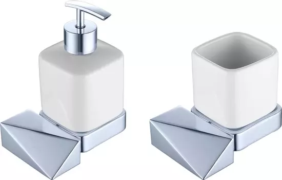 Набор Boheme New Venturo Дозатор New Venturo 10317-CR + Стакан New Venturo 10314-CR