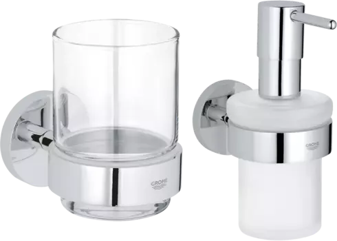 Набор Grohe Essentials Стакан 40447001 + Дозатор 40448001