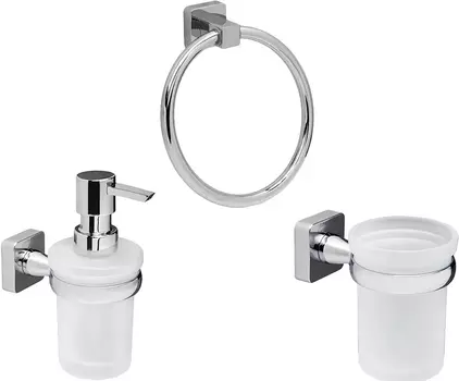 Набор Wasserkraft Lippe Дозатор K-6599 + Стакан K-6528 + Полотенцедержатель K-6560