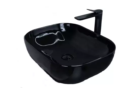 Накладная раковина Gid BL1302 50х40 черная 53347