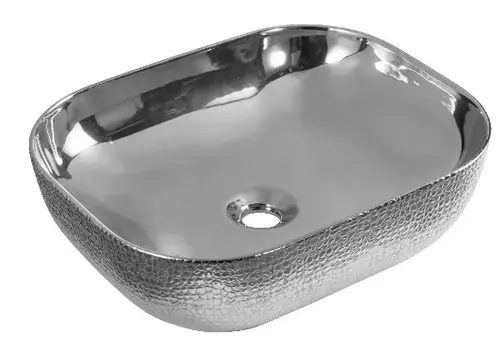 Накладная раковина Gid D1302h009 50х40 хром 53304