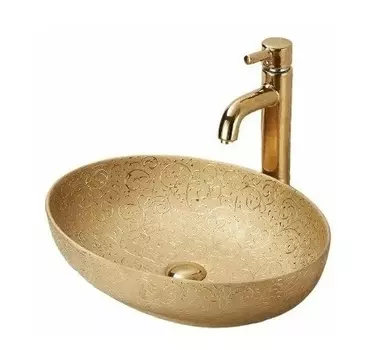 Накладная раковина Gid Nc444 51.5х39 золото 52233