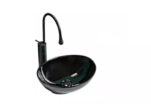 Накладная раковина Gid Nc920 41х34 черная 52231