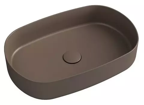 Накладная раковина ISVEA Infinity 10NF65055SV-2H 55х36 коричневая