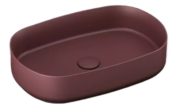 Накладная раковина ISVEA Infinity 10NF65055SV-2R 55х36 бордовая