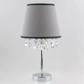 Настольная лампа Eurosvet Opera 01036/1 хром/прозрачный хрусталь Strotskis