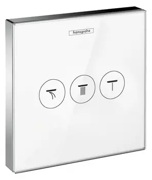 Переключатель потоков Hansgrohe ShowerSelect белый, на 3 позиции 15736400