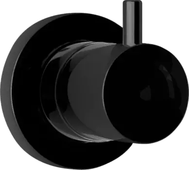 Переключатель потоков Paini Cox 78PZ425 С ВНУТРЕННЕЙ ЧАСТЬЮ, на два потребителя, черный