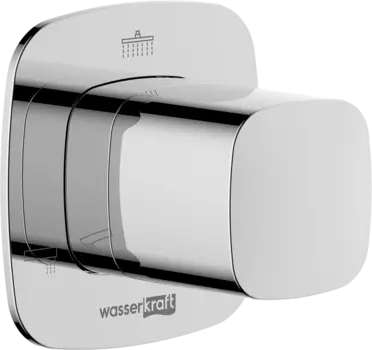 Переключатель потоков Wasserkraft Naab A313 С ВНУТРЕННЕЙ ЧАСТЬЮ, на три потребителя, хром