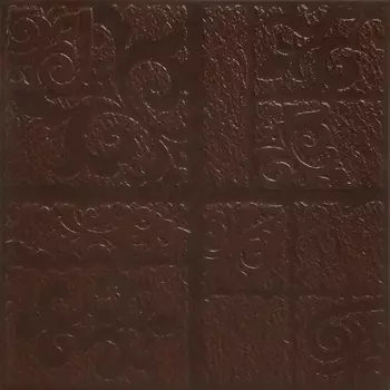 Плитка Керамин Каир 4Д 29,8х29,8 коричневая, рельеф