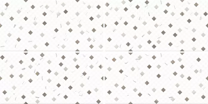 Плитка настенная Global Tile Siluet GT125VG 50x25 белая, мозаика