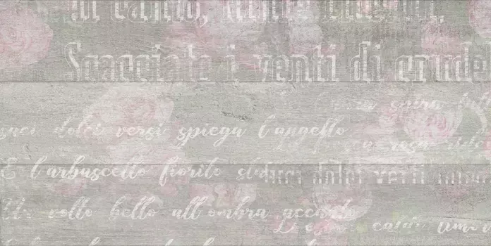 Плитка настенная Golden Tile Aвва Flowers серая 652261