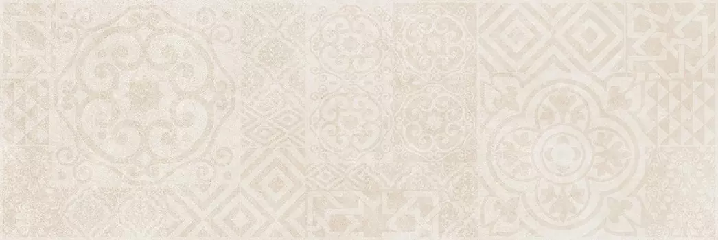 Плитка настенная Laparet Alabama 20x60 бежевая, узор 60017