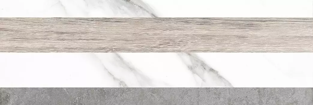 Плитка настенная Laparet Arctic полоски серый 20х60 17-00-06-2487