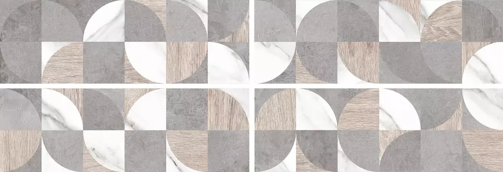 Плитка настенная Laparet Arctic серый мозаика 20х60 17-00-06-2486