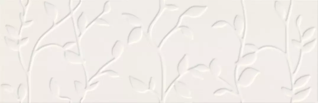 Плитка настенная Mei Winter Vine 29х89 белая, рельеф