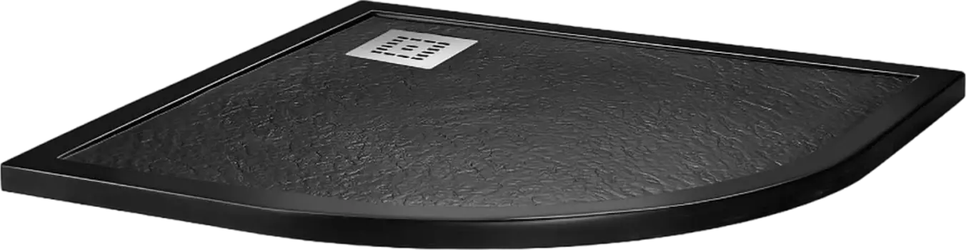 Поддон для душа BelBagno Uno R 90х90, черный матовый TRAY-MR-UNO-R-90-550-35-NERO-CR