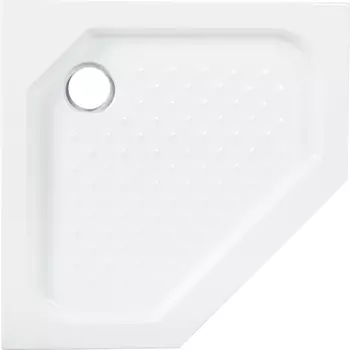 Поддон для душа Cezares Tray 90 см пятиугольный, акриловый, без сифона TRAY-A-P-90-15-W0
