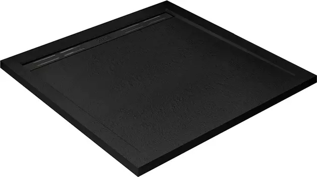 Поддон для душа Cezares TRAY-AS-A-100-30-NERO 100x100, черный матовый