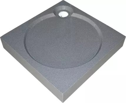 Поддон для душа GuteWetter Deluxe 100x100x16 Q серый GWDL10010016QG