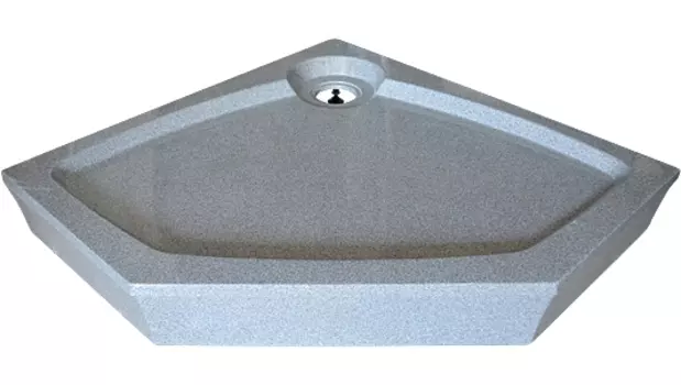 Поддон для душа GuteWetter Deluxe 90x90x16 P серый