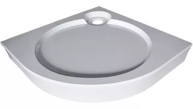 Поддон для душа GuteWetter Deluxe 90x90x16 R белый