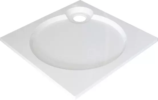 Поддон для душа GuteWetter Deluxe 90x90x2 Q белый GWDL0900902QW