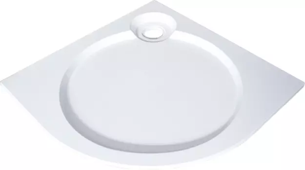 Поддон для душа GuteWetter Deluxe 90x90x2 R белый
