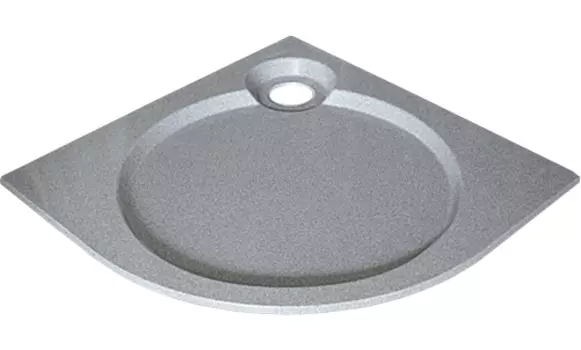 Поддон для душа GuteWetter Deluxe 90x90x2 R серый
