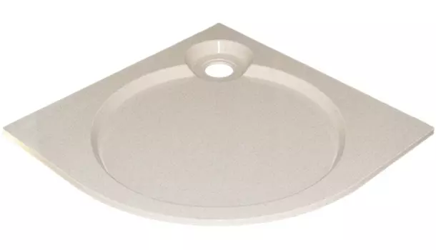 Поддон для душа GuteWetter Deluxe 90x90x2 R бежевый GWDL0900902RS