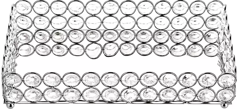 Подставка для предметов Kassatex Crystal Round CRD-STR-SLV серебро