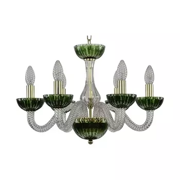 Подвесная люстра Bohemia Ivele 1308/6/165 G Cl/Clear-Green/H-1K