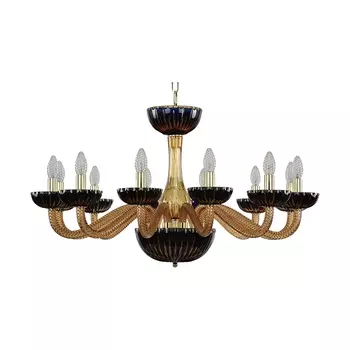 Подвесная люстра Bohemia Ivele 1309/12/300 G Am/Amber-Blue/H-1K