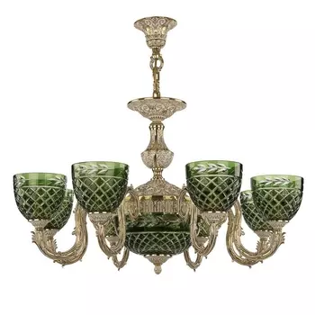 Подвесная люстра Bohemia Ivele 71203P/8/210 GW P1 U Clear-Green/H-1J