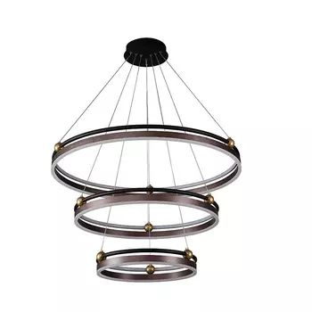 Подвесная люстра Crystal Lux FERNANDO SP158W LED D400+600+800 COFFEE/BLACK