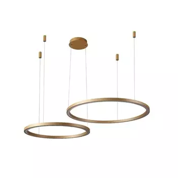 Подвесная люстра Crystal Lux FORTUNA SP123W LED D600+800 GOLD