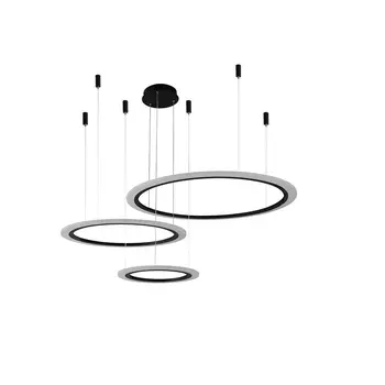 Подвесная люстра Crystal Lux MANZANA SP67W LED D400+600+800 BLACK