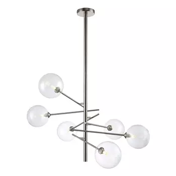 Подвесная люстра Crystal Lux MARCOS SP6 NICKEL