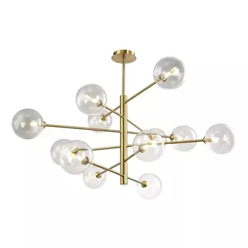 Подвесная люстра Crystal Lux Marzo SP12 Bronze/Transparente