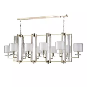 Подвесная люстра Crystal Lux Nicolas SP10 L1300 Gold/White