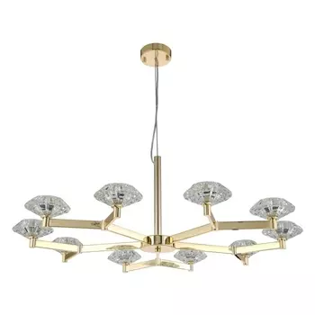 Подвесная люстра Crystal Lux Rebeca SP10 Gold