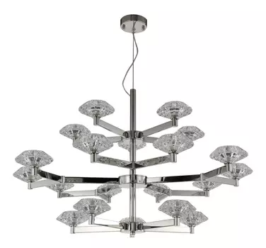 Подвесная люстра Crystal Lux Rebeca SP5+10+5 Nickel