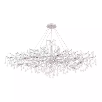 Подвесная люстра Crystal Lux REINA V2 SP12 L1500 SILVER PATINA