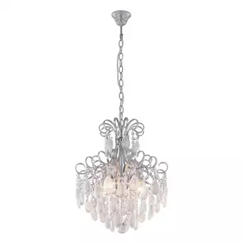 Подвесная люстра Crystal Lux Sevilia SP4 Silver