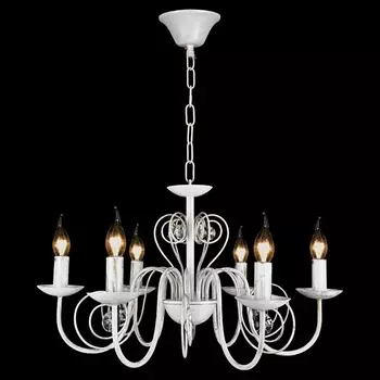 Подвесная люстра Eurosvet 60018/6 белый с золотом