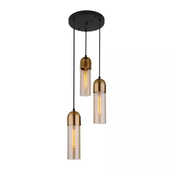 Подвесная люстра Eurosvet Airon 50180/3 янтарный