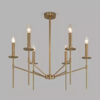 Подвесная люстра Eurosvet Anders 60142/6 латунь