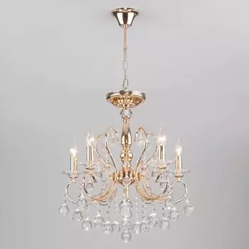 Подвесная люстра Eurosvet Collana 10096/5 золото