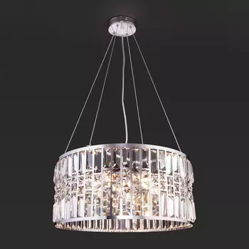 Подвесная люстра Eurosvet Lory 10116/5 хром/прозрачный хрусталь Strotskis